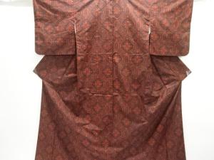 花菱模様織出し本場村山大島紬着物アンサンブル